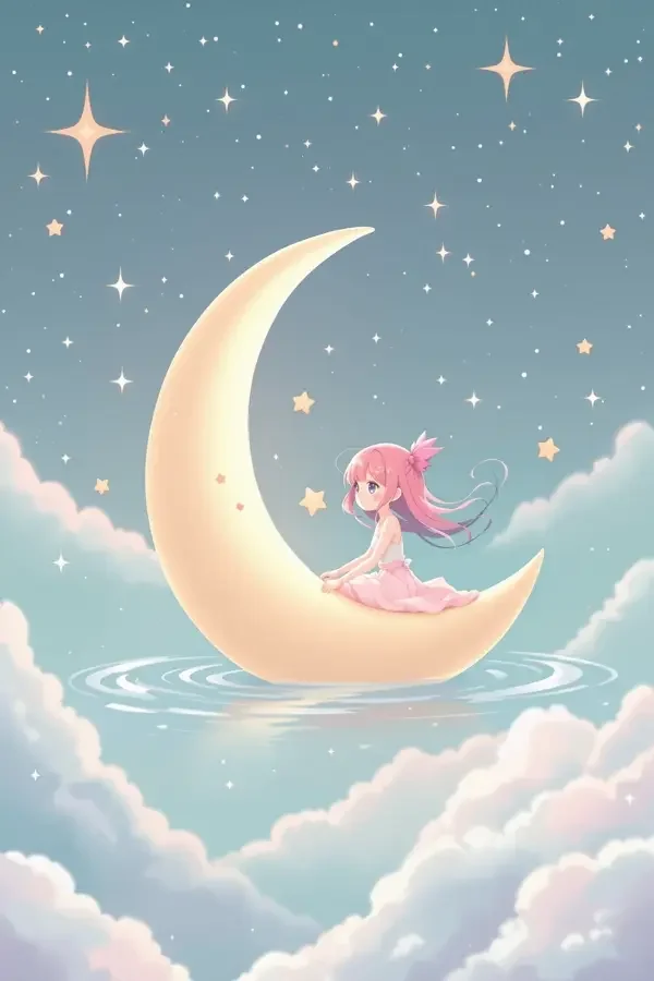 星星糖与月亮船 - 好看视频梦幻治愈动漫封面